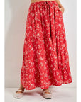 Florence Floral Tiered Maxi Skirt