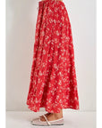 Florence Floral Tiered Maxi Skirt