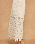 Camila Crochet Scalloped Midi Skirt