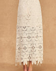 Camila Crochet Scalloped Midi Skirt