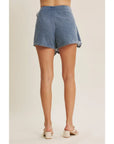 Estelle Embroidered Denim Skort