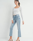Slim Cropped Bootcut Denim