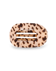 Blonde Tortoise Small Flat Round Clip