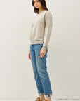 Acid Wash Pullover Raglan Sweatshirt