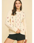 Christmas Stitch Detailed Sweater