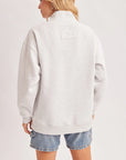 Marley Oversized Mock Neck Sweatshirt