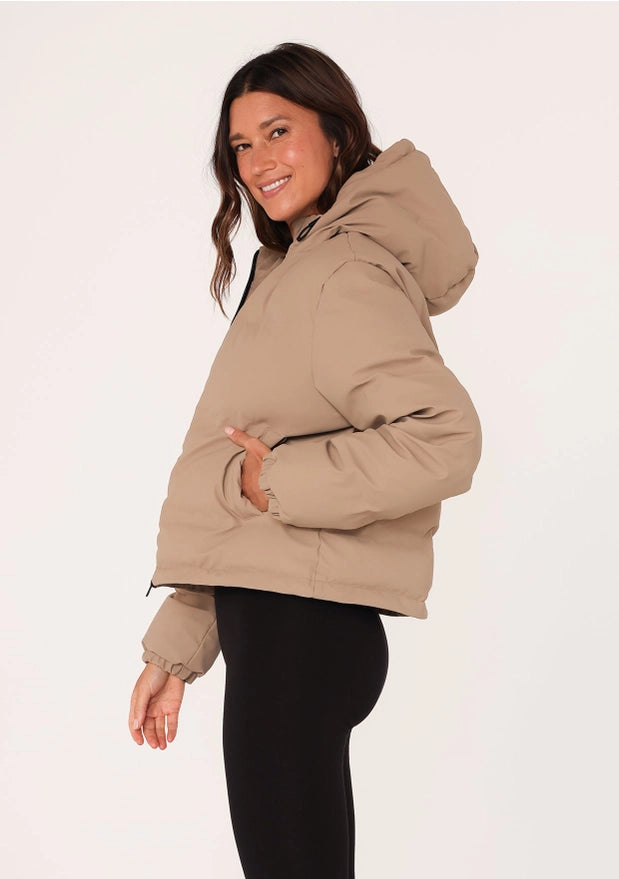 Shannon Zip-Up Hooded Puffer Jacket