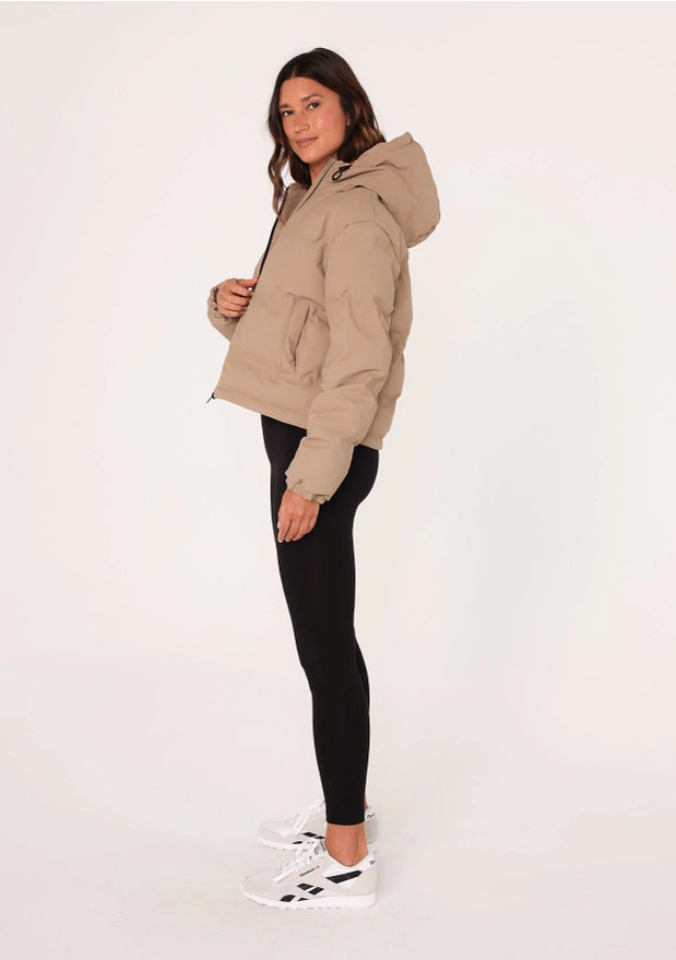 Shannon Zip-Up Hooded Puffer Jacket