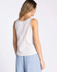 Helen Striped Henley Tank