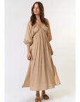 Eva Empire Waist Midi Dress