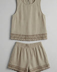 Sophie Scallop Hem Shorts