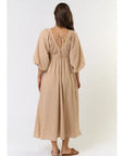 Eva Empire Waist Midi Dress