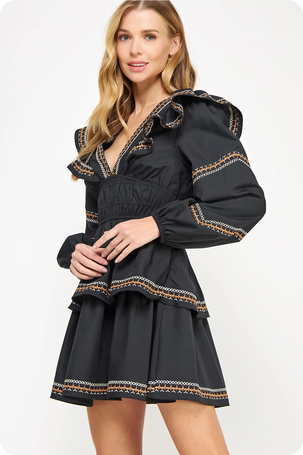 Taylor Long Sleeve Mini Dress  FR & Company