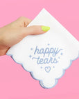 Happy Tears Handkerchief | Something Blue - Engagement Gift