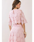 Francesca Floral Lace Cropped Top