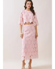 Francesca Floral Lace Cropped Top