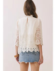Freya Floral Eyelet Embroidery Top