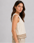 Sophie Scallop Hem Tank
