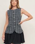 Kim Tweed Mini Dress