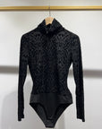Viv Floral and Velvet Bodysuit