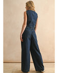 Twain Dark Denim Vest