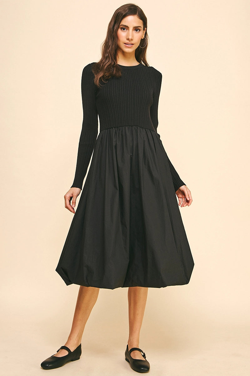 Violet Mixed Media Dress FR & Company Violet Mixed Media Dress FR & Company
