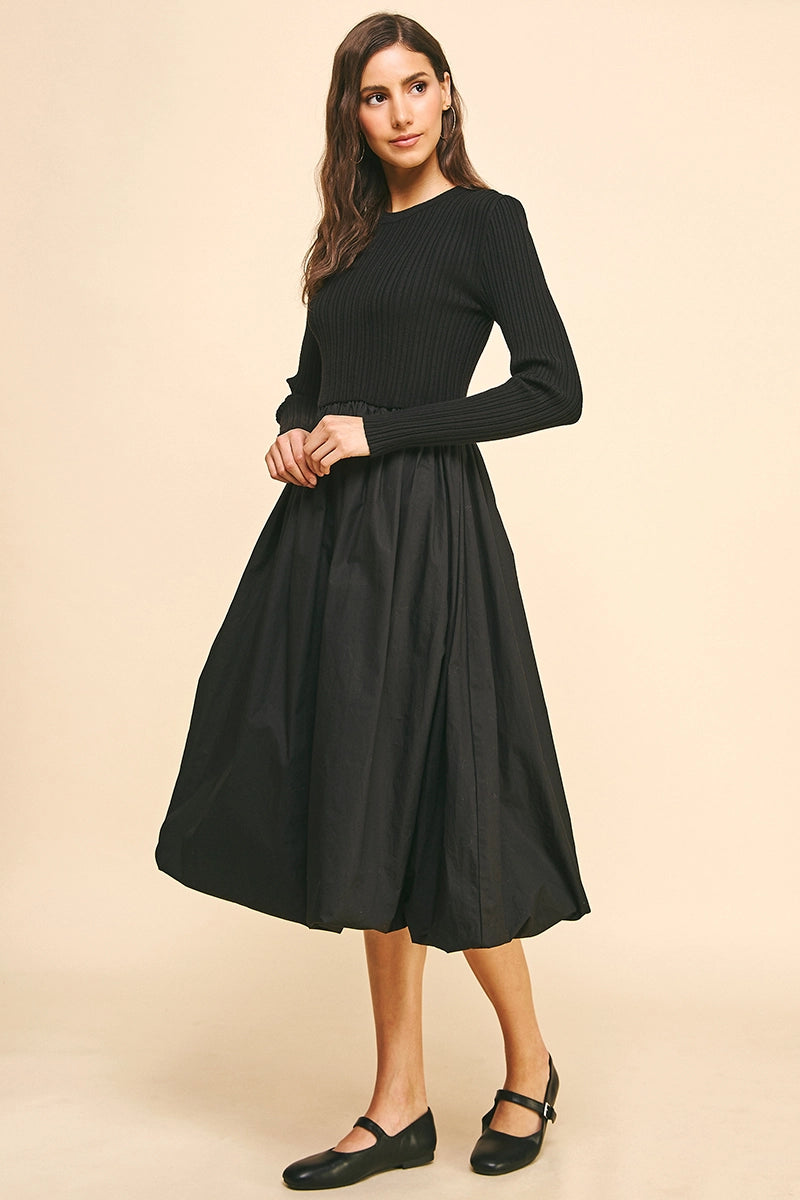Violet Mixed Media Dress – FR & Company
