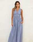 Candice Stripe Midi Dress