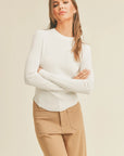 Karson Ribbed Long Sleeved Tee