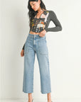 Wide Leg Utility Denim