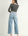 Wide Leg Utility Denim