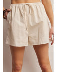 Amara Drawstring Woven Shorts