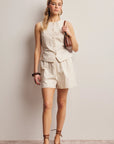 Amara Drawstring Woven Shorts