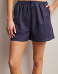Amara Drawstring Woven Shorts