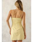 Sophie Scalloped Trim Mini Dress