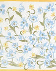 Lulu Floral Pattern Square Satin Scarf