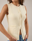 Adelaide Button Down Knit Vest