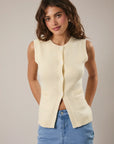 Adelaide Button Down Knit Vest