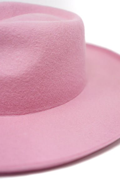 Wool Felt Panama Hat - Blush