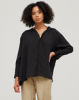 Small Collar Button Up Shirt