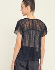 Mackenzie Lace Ruffle Blouse