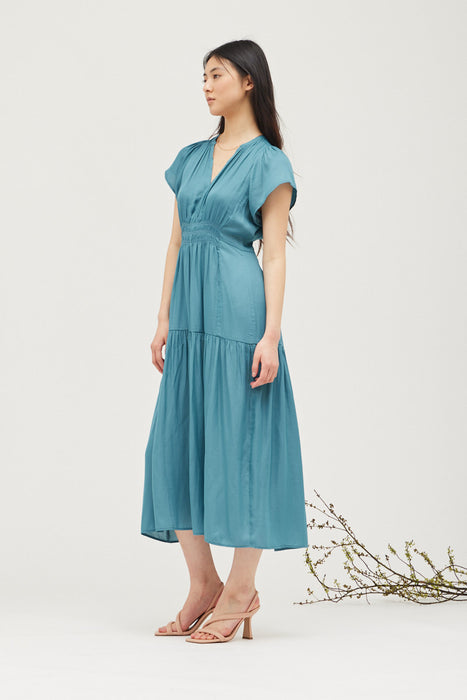 Rachel Satin Midi Dress