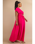 Anissa Off Shoulder Maxi Set - Plus Size