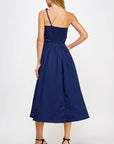 Fiona Knotted Bow Midi Dress