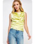 Andie Satin Sleeveless Blouse- FINAL SALE ITEM