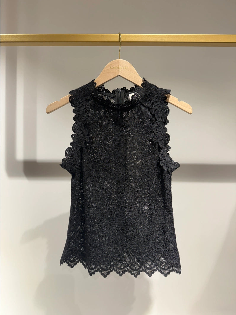Serena Sleeveless Lace Top