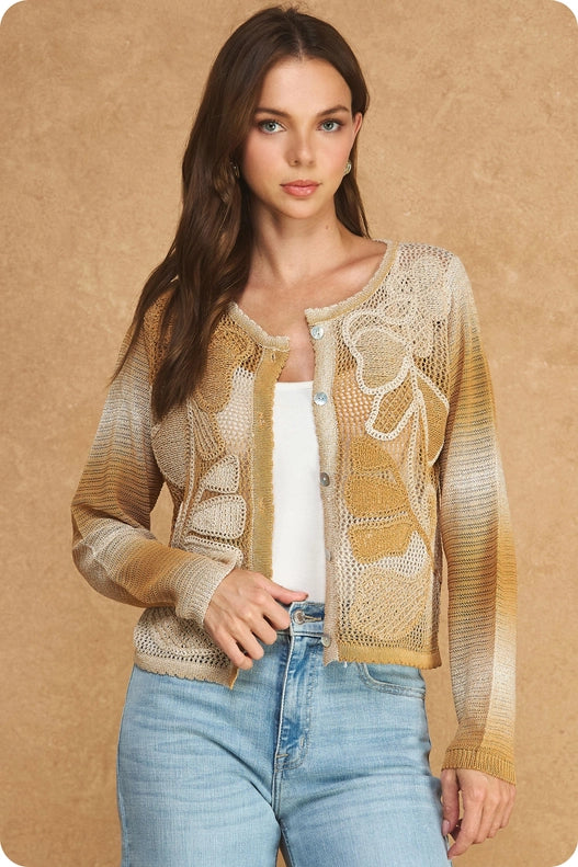 Carla Floral Detail Cardigan