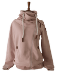 Hestia Full Zip Cowl Neck Sweatshirt by Wanakome