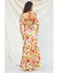 Giselle Midi Dress with Flutter Sleeves