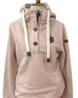 Jas Button Neck Hoodie by Wanakome